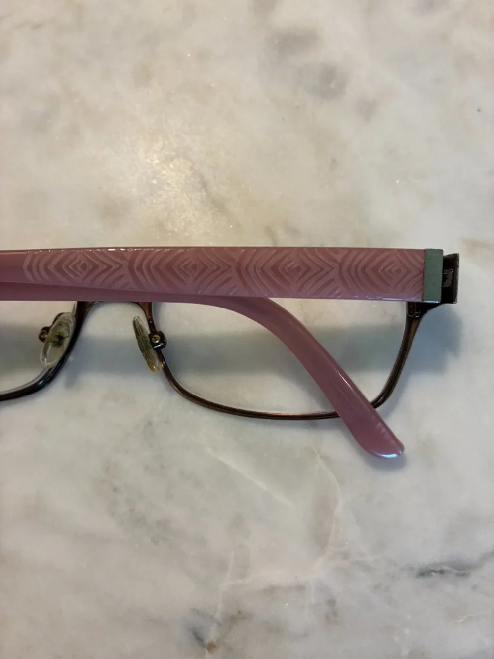 Nicole Miller New York Amsterdam Brown/Pink Authentic Eyeglasses Frames 53-15